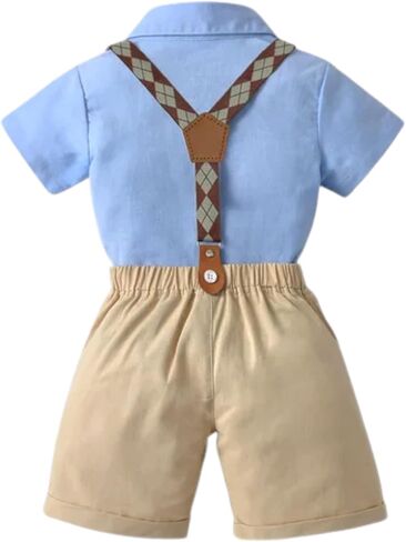 Baby Boy 1st Birthday Outfit with Hat, Cake Smash Photo Shoot Cloth, 1st Birthday Party Gentleman Dress in Saudi Arabia