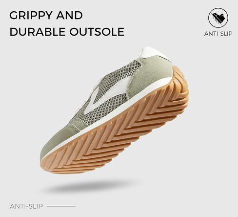 LUCKY STEP Women's Fashion Sneakers Trendy Tennis Shoes Neutral Stylish Retro Trainers Casual Running Walking Shoes in Kuwait