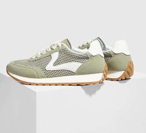 LUCKY STEP Women's Fashion Sneakers Trendy Tennis Shoes Neutral Stylish Retro Trainers Casual Running Walking Shoes in Kuwait