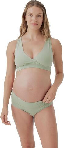 Pact Organic Cotton Maternity Foldover Hipster Underwear for Pregnancy Postpartum, 4 pack in Saudi Arabia