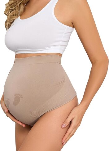 Maternity Thongs for Women, Seamless Maternity Underwear Over Bump Maternity Panties for Pregnant Women in Kuwait