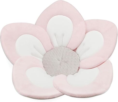 Pandaear Baby Bath Pad للرضع الجديد | زهرة ناعمة 5 بتلات لحوض الاستحمام الأساسيات هدية دش (وردي) in Kuwait