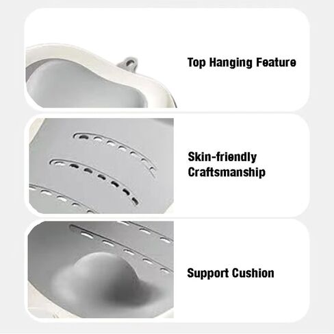 PandaEar Baby Bath Support, Foldable Infant Bathtub for Newborn Babies 0-6 Months, Soft Sink Baby Bath Tub (Grey) in Saudi Arabia