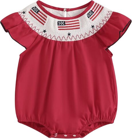 Baby Girl Easter Outfit Infant Bunny Smocked Bubble Romper Newborn Doll Collar Shirt Top Summer Toddler Clothes in Saudi Arabia