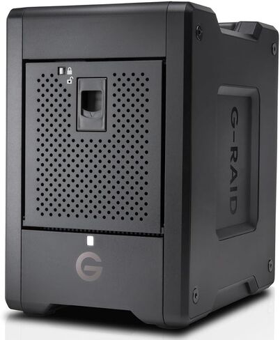 SanDisk Professional 96TB G-RAID Shuttle 4 - محرك أقراص ثابتة خارجي من فئة المؤسسات بأربع فتحات، Thunderbolt 3 وUSB-C، قابل للنقل، هارد الأجهزة - SDPH34H-096T-NBAAB in Saudi Arabia