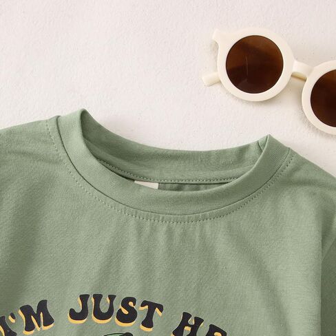 BOUTIKOME Easter Shirts for Toddler Baby Boy I'm Just Here for The Chicks T-Shirt Kid Funny Skateboard Tee Short Sleeve Tops in Saudi Arabia