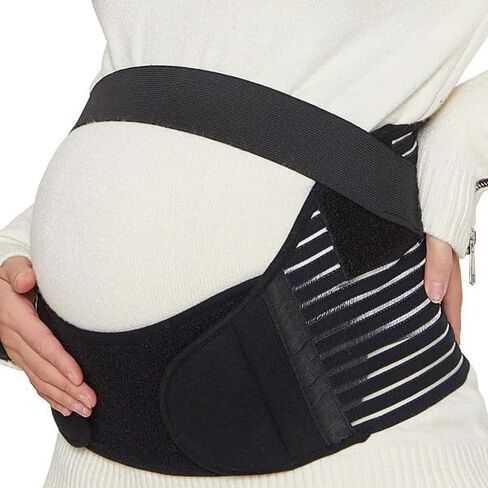 Mommy&Me - Maternity Belt, Pregnancy 3 in 1 Support Belt for Back/Pelvic/Hip Pain, Maternity Band Belly Support for Pregnancy Belly Support Band (Beige, Medium) in Saudi Arabia