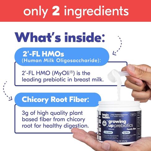 Beginbaby Prebiotics & Probiotics with 2'-FL Human Milk Oligosaccharide (HMO) Supplement for Babies (Ages 0-12 Months), Unflavored - 28 Pack in Saudi Arabia