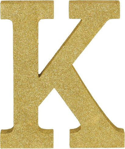 Stunning Gold Glitter MDF Letter "C" - 8.86" x 7.25" (1 Pc.) - Premium Quality & Durable Material - Unique & Ready-to-Use Party Decor - Perfect for Parties & Events in Kuwait