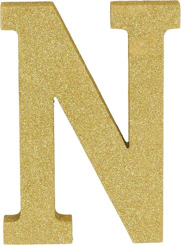 Stunning Gold Glitter MDF Letter "C" - 8.86" x 7.25" (1 Pc.) - Premium Quality & Durable Material - Unique & Ready-to-Use Party Decor - Perfect for Parties & Events in Kuwait