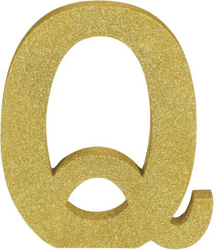 Stunning Gold Glitter MDF Letter "C" - 8.86" x 7.25" (1 Pc.) - Premium Quality & Durable Material - Unique & Ready-to-Use Party Decor - Perfect for Parties & Events in Kuwait