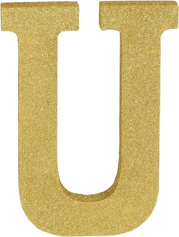 Stunning Gold Glitter MDF Letter "C" - 8.86" x 7.25" (1 Pc.) - Premium Quality & Durable Material - Unique & Ready-to-Use Party Decor - Perfect for Parties & Events in Kuwait