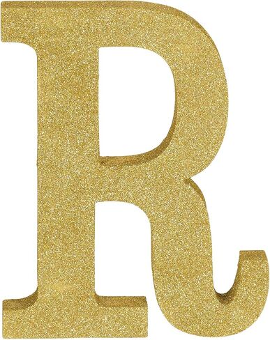 Stunning Gold Glitter MDF Letter "C" - 8.86" x 7.25" (1 Pc.) - Premium Quality & Durable Material - Unique & Ready-to-Use Party Decor - Perfect for Parties & Events in Kuwait