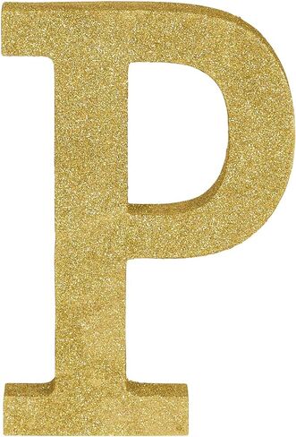 Stunning Gold Glitter MDF Letter "C" - 8.86" x 7.25" (1 Pc.) - Premium Quality & Durable Material - Unique & Ready-to-Use Party Decor - Perfect for Parties & Events in Kuwait