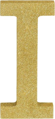 Stunning Gold Glitter MDF Letter "C" - 8.86" x 7.25" (1 Pc.) - Premium Quality & Durable Material - Unique & Ready-to-Use Party Decor - Perfect for Parties & Events in Kuwait