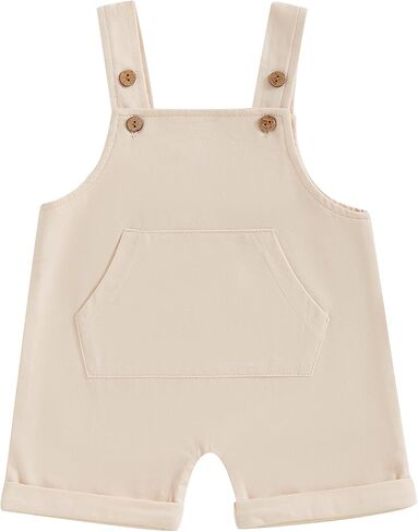 Infant Baby Boy Girl Summer Clothes Sleeveless Suspender Overalls Romper Newborn Summer Clothes 3 6 12 18 Month 2T in Saudi Arabia