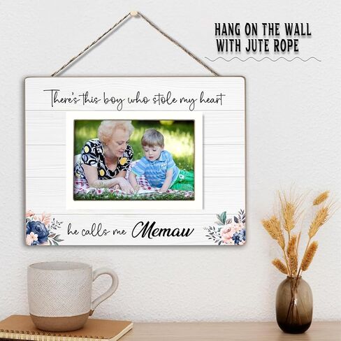 Grandparents Picture Frame, Grandchildren Picture Frame, Newborn Baby Gift for Grandma Grandpa, Birthday Gifts, Grandchildren Fill Your Heart with Love, Home Office Bedroom Desk Decor, 4x6Inch Photo (White-Grandchildren) in Kuwait