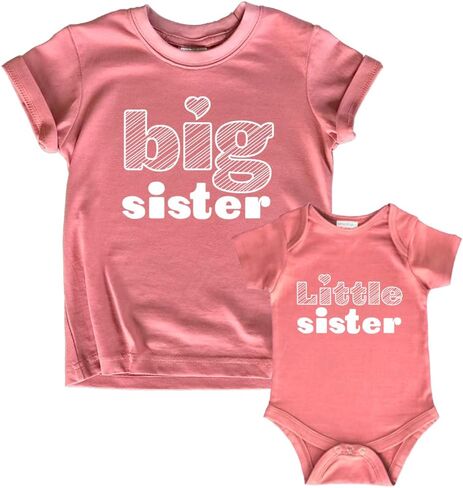 Unordinary Toddler Big Sister Little Sister Outfits Matching Shirts Sibling Gifts girls newborn baby set in Saudi Arabia