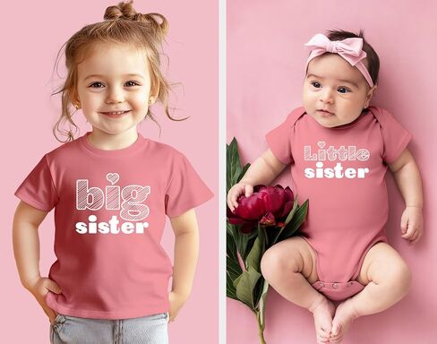 Unordinary Toddler Big Sister Little Sister Outfits Matching Shirts Sibling Gifts girls newborn baby set in Saudi Arabia