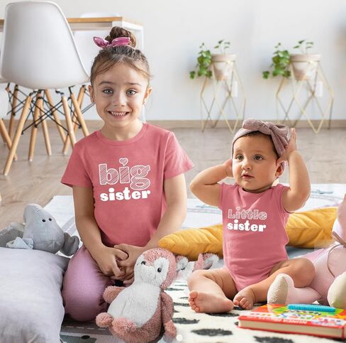 Unordinary Toddler Big Sister Little Sister Outfits Matching Shirts Sibling Gifts girls newborn baby set in Saudi Arabia