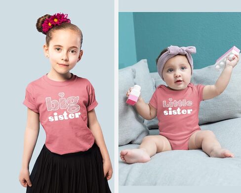 Unordinary Toddler Big Sister Little Sister Outfits Matching Shirts Sibling Gifts girls newborn baby set in Saudi Arabia