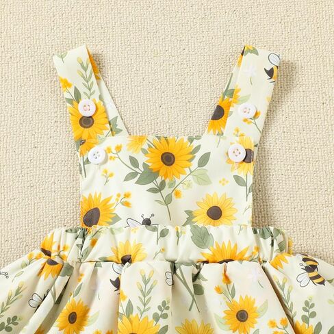 Baby Girl Summer Clothes Outfits Short Sleeve Cute Romper Overall Skirt Dress Headband 3PCS Newborn Outfit in Saudi Arabia