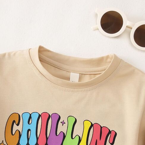 CM C & M WODRO TODDLER BOY GIRL EASTER SHIRT chillin مع Peaps Bunny T-Shirt قصيرة الأكمام in Kuwait