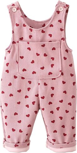 Happy Chery Baby Kids Corduroy Overalls Spring Fall Winter Bib Pants Warm Suspender Jumpsuit for Boys Girls in Kuwait