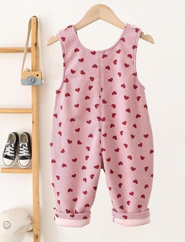 Happy Chery Baby Kids Corduroy Overalls Spring Fall Winter Bib Pants Warm Suspender Jumpsuit for Boys Girls in Kuwait