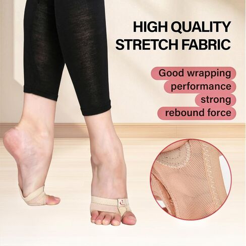 Dance Foot Undies Thong Half Sole Shoes Lyrical Dance Paws Pads Ballet Belly Contemporary Dance Shoes for Women Girls in Saudi Arabia