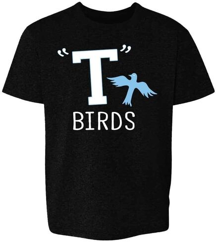 خيوط البوب ​​t birds tbird Gang Logo Retro 50s Cosplay Baby Baby Toddler Kids Girl Boy T-shirt in Kuwait