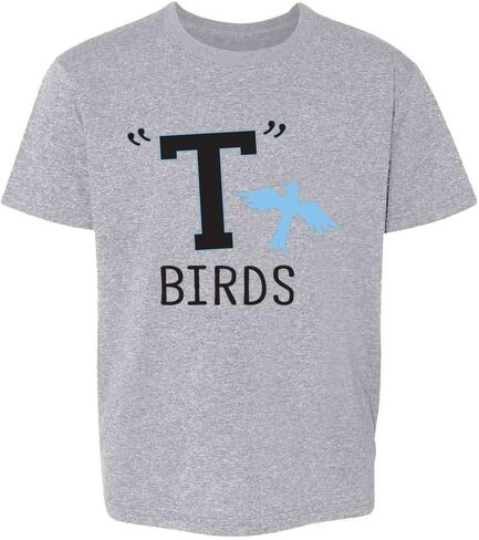 خيوط البوب ​​t birds tbird Gang Logo Retro 50s Cosplay Baby Baby Toddler Kids Girl Boy T-shirt in Kuwait