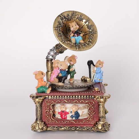 Sewing Machine Music Box, Cute Cat Element with Two Rotating Fittings, Tailoring Machine Music Box for Girls Birthday Gift Valentine in Saudi Arabia
