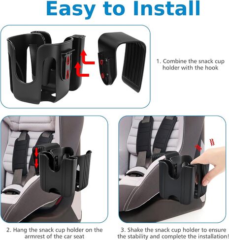 Accmor Child Cup Holder for Convertible Car Seats, Stroller Walker Universal Child Cup Holder Compatible with Most Car Seat Models in Kuwait