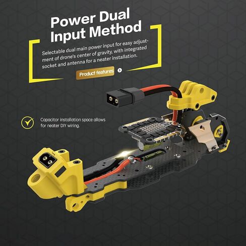 Mario 5 O4 DC Advanced Version 5Inch FPV Drone Frame - 226mm Wheelbase, Lightweight Design, CNC Aluminum Alloy Head, Compatible with DJI O4 PRO/O3 Air Unit & Analog VTX, Ideal for Cinematic and Freestyle Flying in Saudi Arabia