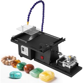 Multifunctional Lapidary Equipment 1850W Jewelry Lapidary Saw Rock Cutting Saw for Stones Lapidary Polisher for Grinding Engraving Polishing Drilling