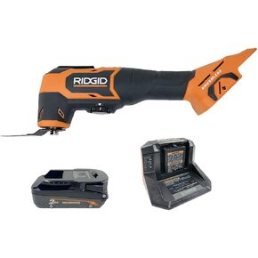 RIDGID 18V Brushless Cordless Oscillating Multi-Tool Kit with 2.0 Ah MAX Output Battery and 18V Charger