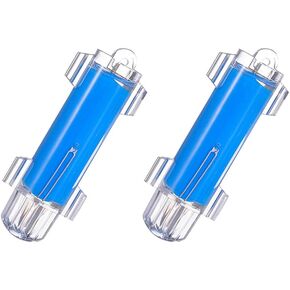 Underwater Fishing Light, 2PCS IP68 Waterproof LED Flashing Light with Blue & Green LEDs, 4000+ Hours Lifespan, Bait Lure Lamp for Deep Sea Fishing