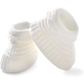 Baby Booties Newborn Warm Cozy Shoes Soft Hand Knit First Walkers for Infant Boy Girl