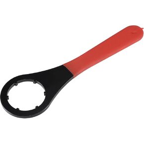 uxcell O-Type Collet Chuck Wrench Spanner for ER32 Lathe Clamping Nut with Red Non-slip Handle
