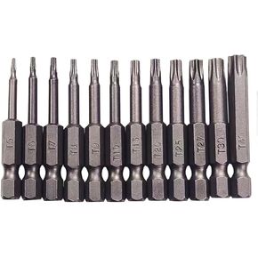 11/12 Sets 50-75-100mm Premium CRV Screwdriver Bit Set with Heat-Treated Chromium Vanadium Steel Bits
