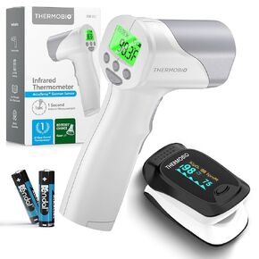 Infrared Forehead Thermometer and Pulse Oximeter Bundle Set