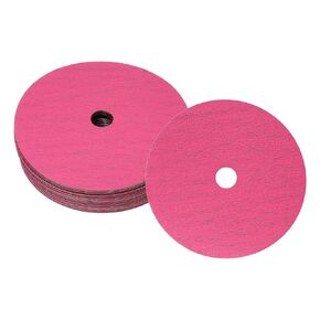 HARFINGTON 25PCS Fiber Grinding and Sanding Discs 7" x 7/8" 60 Grit Ceramic Resin Fiber Abrasive Discs for Polishing, Red