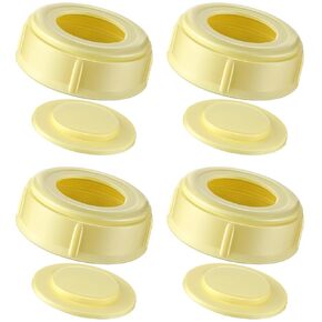 Dreyoo 4 Pack Nipple Rings متوافقة مع زجاجات Medela Baby 5oz و 8 أوقية من البلاستيك والزجاج ، وحلقات ذوي الياقات
