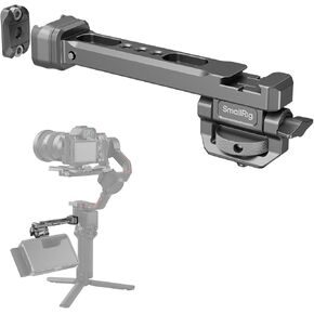SmallRig Adjustable Camera Monitor Mount with Quick Release NATO Clamp, Cold Shoe Mount, Anti-Twist Design for DJI RS 4 Mini/RS 2 / RSC 2 / RS 3 / RS 3 Pro/RS 3 Mini - 5337