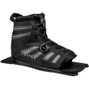 Radar Vector Boa Waterski Boot - Black/Carbon/White - Rear Feather Frame - SM