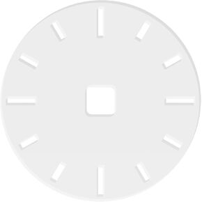 Clock Template, 12" Circle Clock Face with Clock Dials, Acrylic Router Templates for Woodworking, DIY Clock Board Inlay Template Guide Tools