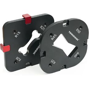 TOOLCOOL Router Corner Radius Template Router Radius Jig Aluminum Alloy Corner Routing Guide Set Use with Router Table Trim Router or Handheld Router