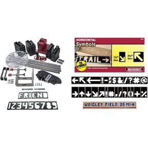 Milescraft Sign Making Kit with Additional Arrows and Symbols