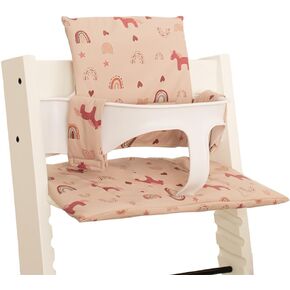 Baby Cushion Set for Stokke Tripp Trapp Soft and Comfort Stokke High Chair Cushion for Infant, Toddler High Chair Accessories Easy to Clean and Install, Dinosaur